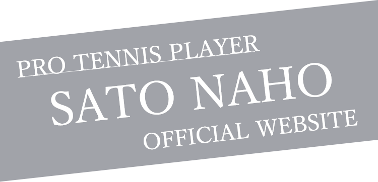 Pro tennis player SATO NAHO official website